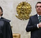 Ministro Fux e Bolsonaro. 