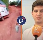 Morador do recife critica ambulancia do Samu atolada em lama.