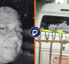 Morotista assassinado e kombi que ele utilizava para transporte.