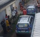 Pol&iacute;cia em Olinda para averiguar corpo.