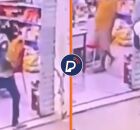 Momento do homic&iacute;dio em mercado de Pernambuco.