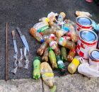 Material apreendido no Recife.