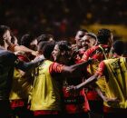 Sport em partida contra o Santos.