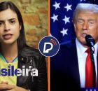 Tabata Amaral e Trump.