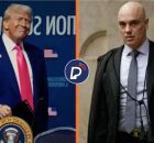 Trump e Moraes. 