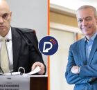 Ministro Alexandre de Moraes, do STF, e CEO do Bradesco, Marcelo Noronha.