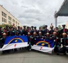 Governadora Raquel Lyra e cadetes da Academia Militar das Agulhas Negras. 