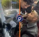 Porsche onde Gato Preto e Bia Miranda estavam e momento de curti&ccedil;&atilde;o antes do acidente.