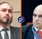 Carlos Bolsonaro e Moraes. 