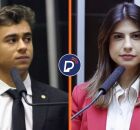 Deputado Nikolas Ferreira e deputada Camila Jara.