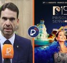 Eduardo Moura sobre show de Priscila Senna no Marco Zero.