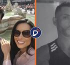 Empres&aacute;rio ao lado da esposa delegada e gari assassinado.