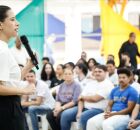 Governadora Raquel Lyra entrega novas quadras poliesportivas no Recife.