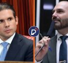  Hugo Motta e Eduardo Bolsonaro. 