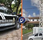 Viatura da Pol&iacute;cia Civil e UPA no Ibura.
