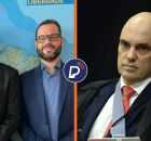 Jair Bolsonaro, Jorge Seif e Alexandre de Moraes.