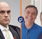 Moraes, Bolsonaro e Gayer. 