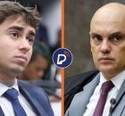 Nikolas Ferreira  e Alexandre de Moraes. 