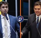 Nikolas Ferreira e Davi Alcolumbre.