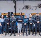 Prefeita Mirella visita Guarda Municipal de Olinda.