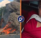 Protesto dos carroceiros e mulher presa no tr&acirc;nsito.