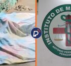 Corpo do ex-presidi&aacute;rio sob len&ccedil;ol e IML, no Recife.