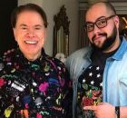 Silvio Santos e seu neto Tiago Abravanel.