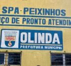 Fachada do SPA de Peixinhos. 