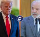 Trump e Lula. 