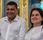 Vereador Maguila e prefeita Elcione Ramos.