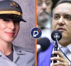 Vice-prefeita PM e prefeito afastado.