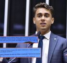 Professor elabora prova de ensino m&eacute;dio com afirma&ccedil;&otilde;es que ligam Nikolas Ferreira ao PCC.