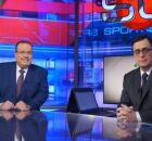 Paulo Soares e Antero Greco na bancada do Sportscenter