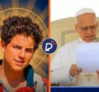 Carlo Acutis e Papa Le&atilde;o XIV. 