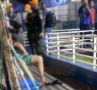 PMPE e pessoas no centro do Recife ap&oacute;s morte de ambulante.