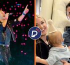 Chris Martin e fam&iacute;lia de Charlie Kirk