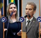 Pastor J&uacute;nio T&eacute;rcio, Clarissa T&eacute;rcio, Coronel Alberto Feitosa e Pastor Eurico. 