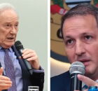 O ministro da Justi&ccedil;a, Ricardo Lewandowski e o secret&aacute;rio de Seguran&ccedil;a P&uacute;blica de SP, Guilherme Derrite (PL).