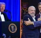 Donald Trump, Lula e Haddad.