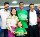 Prefeita Elcione ao lade do vice Maguila, em Igarassu.