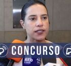 Imagem da governadora Raquel Lyra com a tarja de concurso.