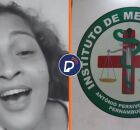 Mulher que foi assassinada em Jaboat&atilde;o e IML, no Recife.