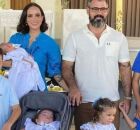 Juliano Cazarr&eacute; e sua fam&iacute;lia