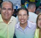 Mano Medeiros, Raquel Lyra e Andr&eacute;a Medeiros.