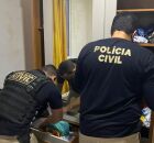 Agentes da Pol&iacute;cia Civil em opera&ccedil;&atilde;o.