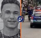 Ex-presidi&aacute;rio que foi morto e viatura da PM em Campina do Barreto, no Recife.