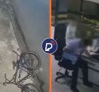 Homem cometendo crime de furto em Boa Viagem, Zona Sul do Recife.