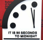 Rel&oacute;gio do Ju&iacute;zo Final foi mantido em 90 segundos para meia-noite.