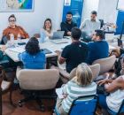 Reuni&atilde;o da prefeita Mirella com secret&aacute;rios.