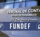 TCE PE com uma tarja com o nome Fundef.